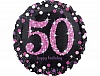  18" HB Sparkling Birthday 50 pink S55