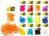 Набор цветных резиночек для плетения браслетов, п/э пакет, 200 резиночек, 1 цвет в пакете.